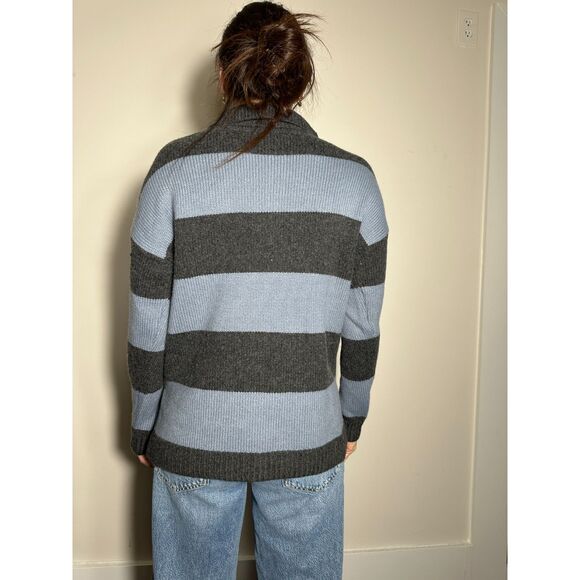 Madewell Rugby Stripe Polo Sweater Size Small NWT - Picture 3 of 5